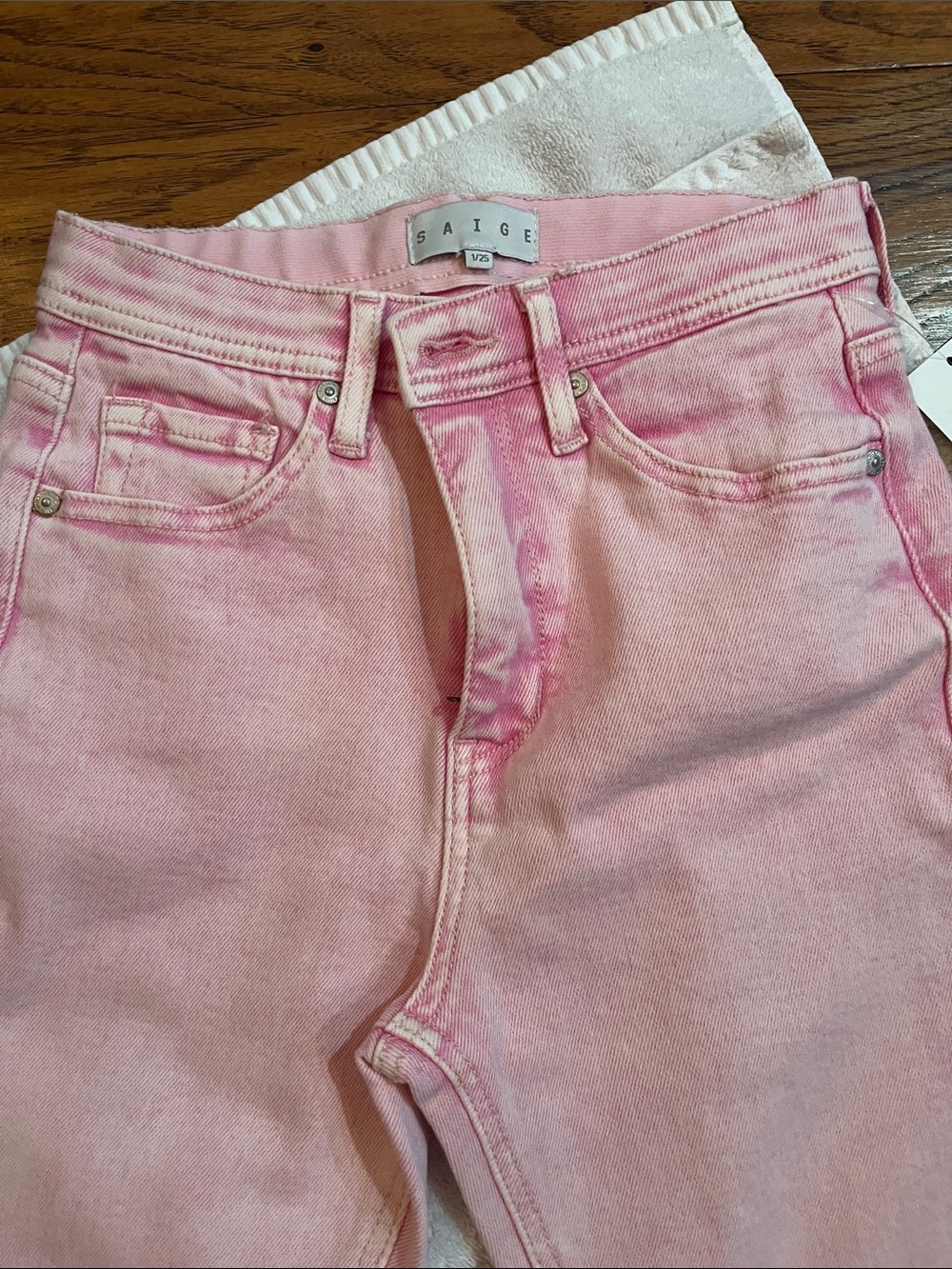 High-Rise Pink Women's Jeans